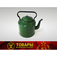 Чайник эмалированный зеленый 7л