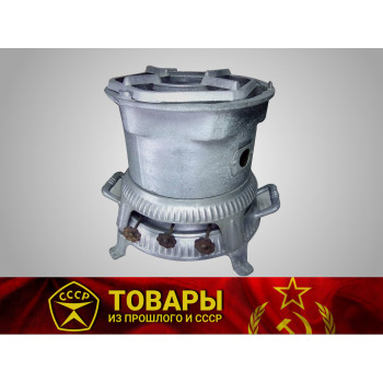 Керосинка трехфитильная однотрубная с откидной трубой