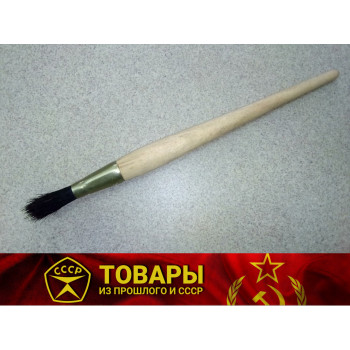 Кисточка круглая 10 мм с деревянной ручкой